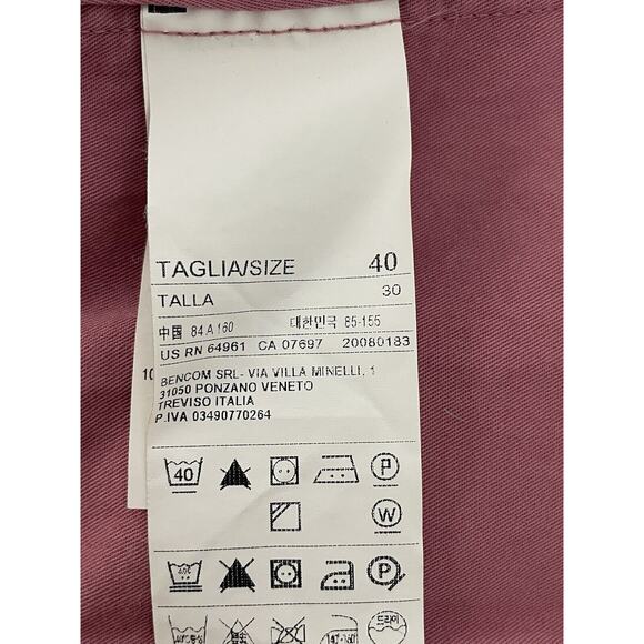 Sisley Jacket Blazer Single Breast Cotton Linen - Picture 11 of 12